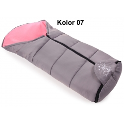 Uniwersalny cieplutki śpiworek polarowy 4w1 długość 108 cm ortalion